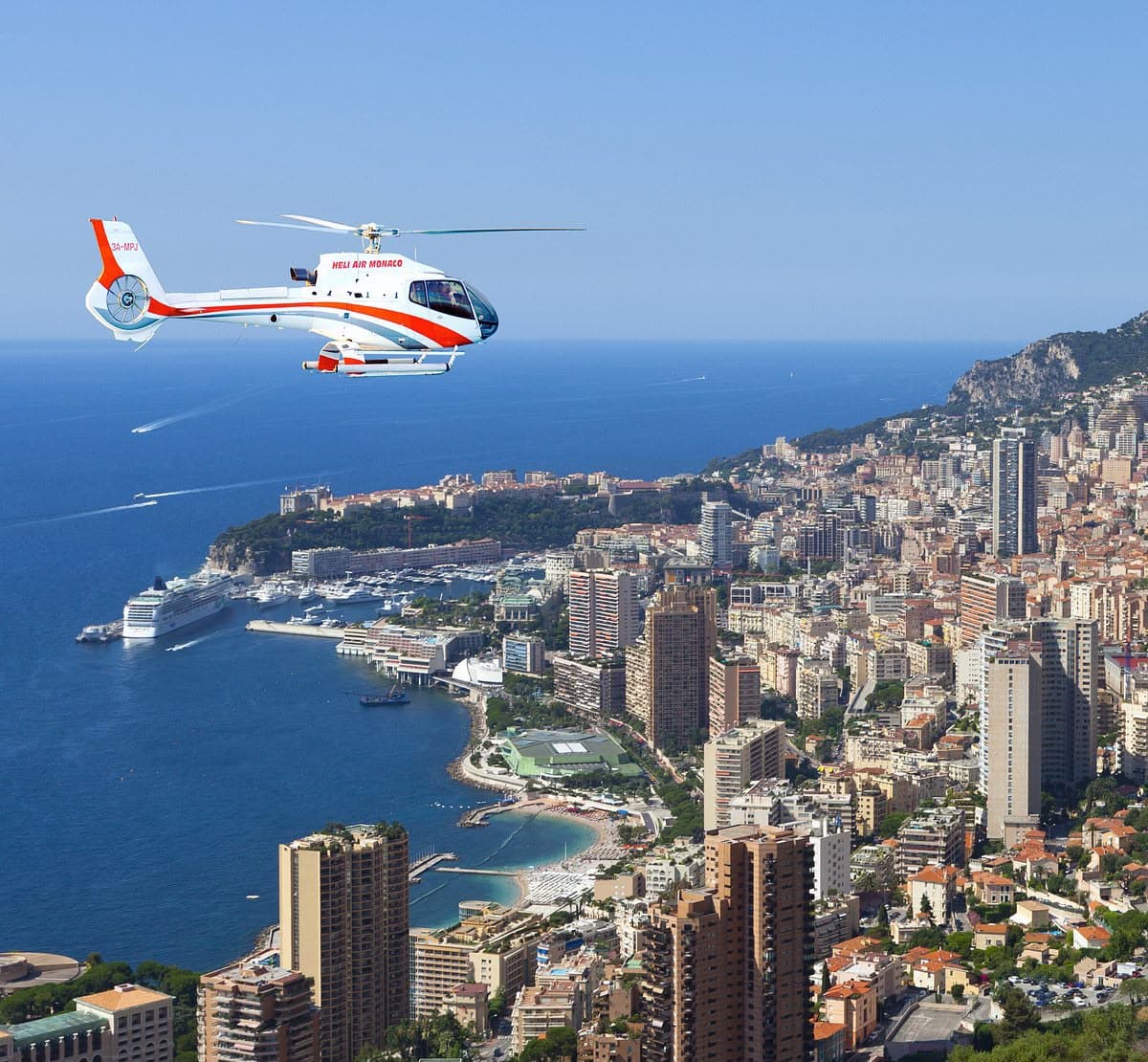 Transfert en hélicoptère Nice–Monaco